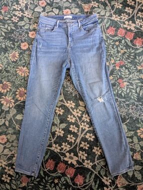 LOFT Light Blue High-Rise Skinny Jeans